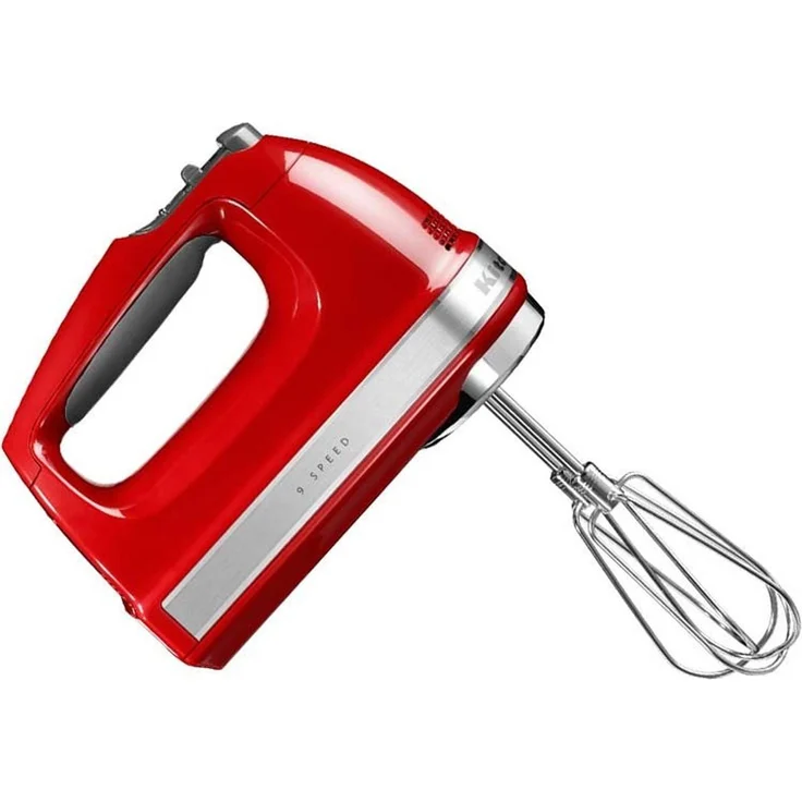 KitchenAid 5KHM9212EER Handmixer, 85 Watt Leistung, 9 Geschwindigkeitsstufen, LED-Anzeige, empire rot – Bild 2