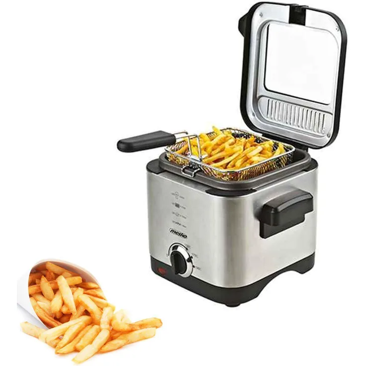 Adler MS 4910 Fritteuse, Silber