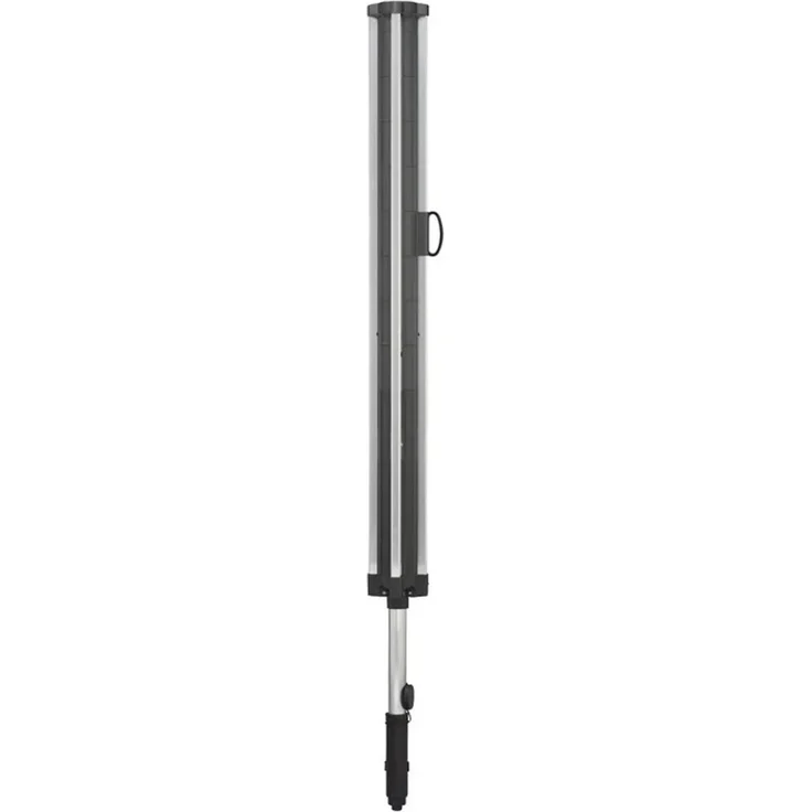 Leifheit Wäschespinne Linomatic 500 Plus, 50 m Leinenlänge, Wäscheschirm inkl. Bodenhülse, mit Leineneinzug, höhenverstellbar, anthrazit (85276) – Bild 3