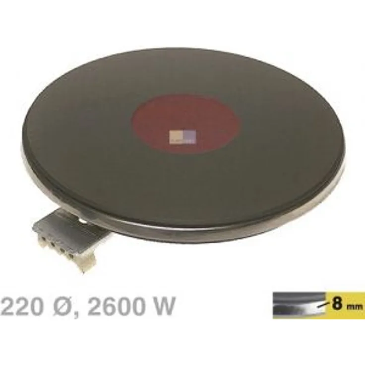 Europart Kochplatte 220mm Durchmesser 2600W 230V
