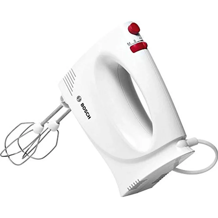 Bosch MFQP1000 Akku, 300 W, Kunststoff, 2 Geschwindigkeitsstufen, Rot, Weiß