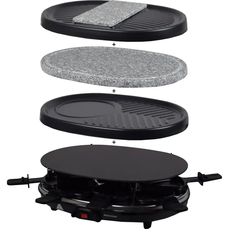 Raclette Chur mit Glas-Keramik Platte und Wechselplatten