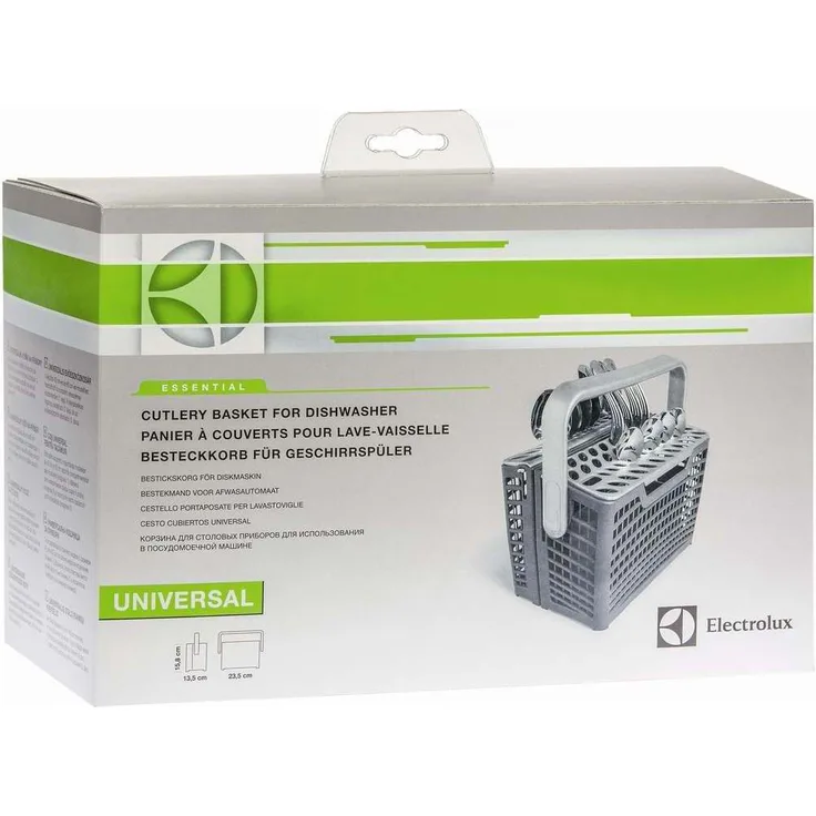 Electrolux 9029792356, Geschirrspüler-Besteckkorb, Maße 23,5 x 15,8 x 13,5 cm, einklappbarer Griff