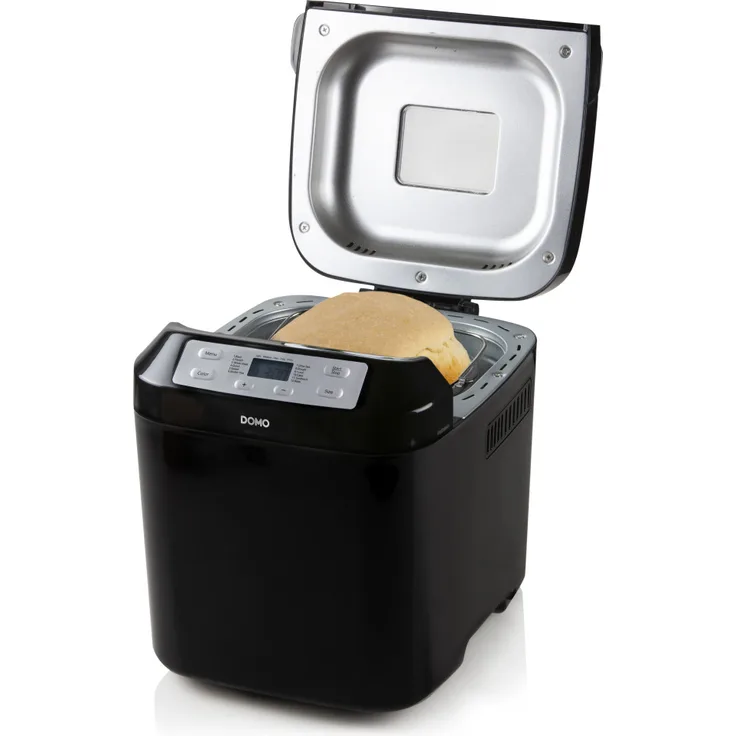 DOMO B3974 Brotbackautomat, 550W, 12 Programme, Warmhaltefunktion, mit Cool-Touch Gehäuse und Timer 750-1000Gramm Brot, schwarz