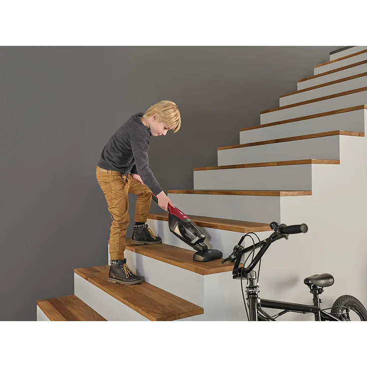 AEG CX7-2-35WR Handstaubsauger Ergorapido, 35 min Akkubetrieb, LED-Frontlicht, 180° Drehgelenk, Bürstenreinigungsfunktion, freistehend, rot – Bild 6