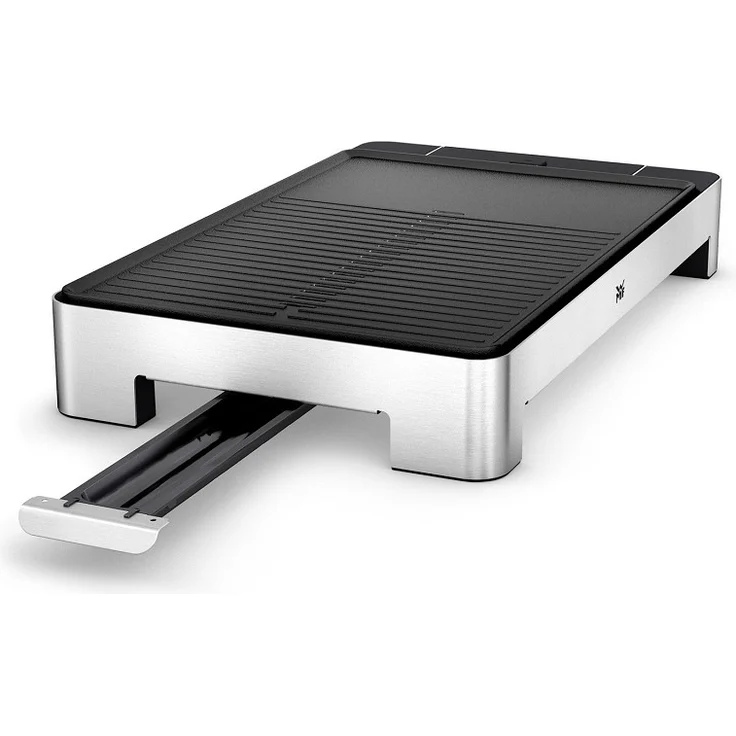 WMF Lono Tischgrill, glatte und geriffelte Grillfläche, 27 x 41 cm, 2300 Watt, edelstahl, schwarz – Bild 4