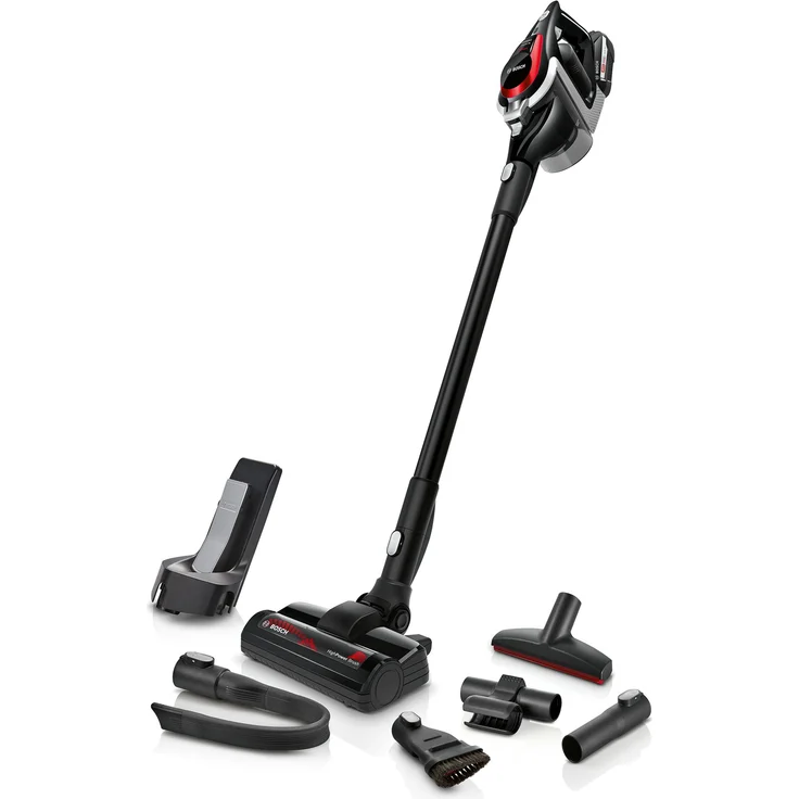 Bosch BSS81POW1 Unlimited ProPower Serie 8 Handstaubsauger, 35 min Akkubetrieb, Akkuwechwsel-Option, Wandhalterung, schwarz – Bild 1
