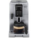 De'Longhi Dinamica Plus ECAM 370.95.S, automatische Kombi-Kaffeemaschine, 370.95.S, freie Installation, Silber, mit Milchsystem und integriertem Mahlwerk