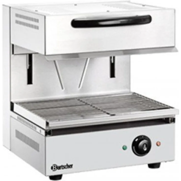 Bartscher Elektro-Lift-Salamander 500 Grillkäfig, silber, Edelstahl