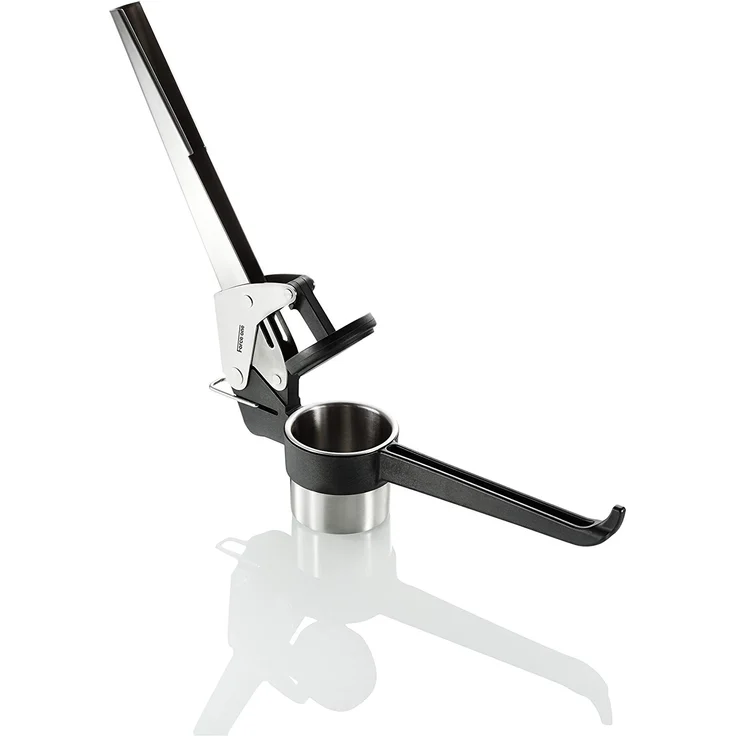 Gefu 13110 Kartoffel-, Saft- und Spätzle-Presse Force One - Profi Küchenhelfer aus Edelstahl mit 2 Lochscheiben – Bild 4