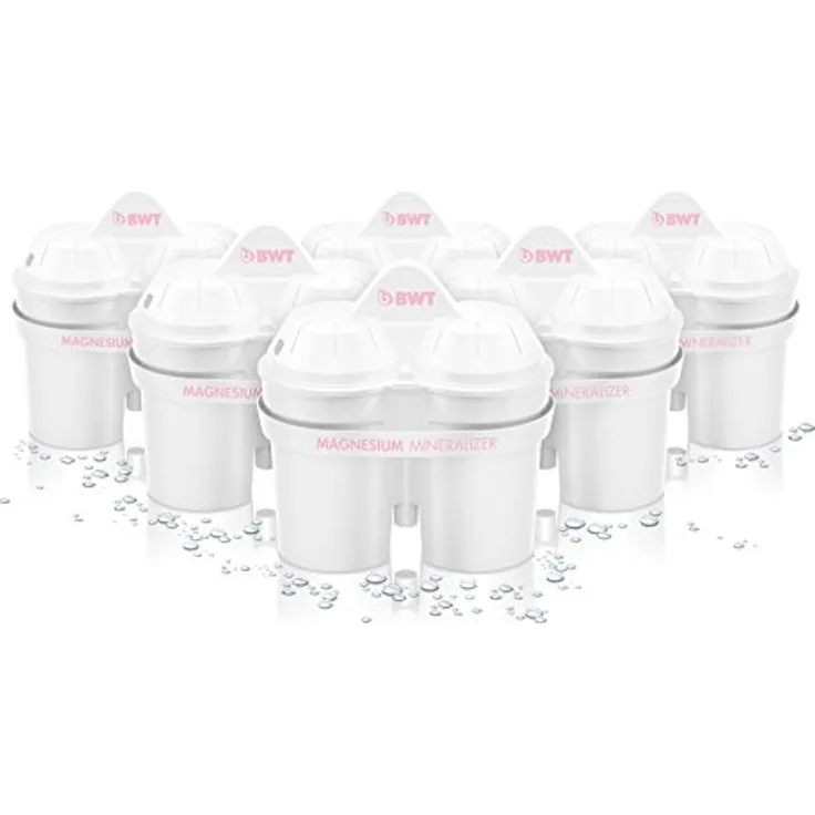 BWT 814136-A - Filterkartusche Magnesium Mineralized Water - Kartuschen für Tischwasserfilter PENGUIN, SLIM und VIDA - 6 Stück im Set