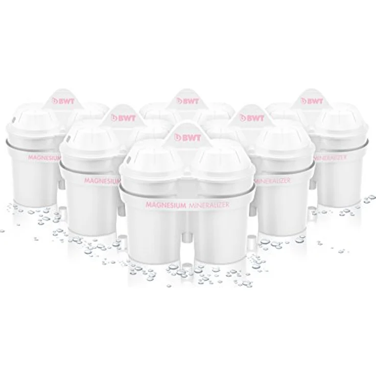 BWT 814136-A - Filterkartusche Magnesium Mineralized Water - Kartuschen für Tischwasserfilter PENGUIN, SLIM und VIDA - 6 Stück im Set – Bild 1