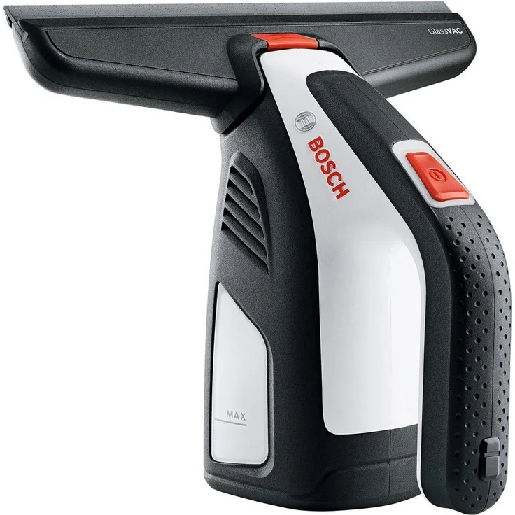 Bosch GlassVAC Solo Plus Fenstersauger, 30 min Akkulaufzeit, breite Absaugdüse, 105 m² Reinigungsfläche pro Akkuladung, schwarz-rot – Bild 2