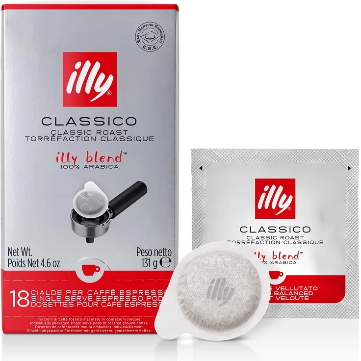 Illy Espresso Röstung N, 18 ESE Pads - Espresso Pods - Cialde, 131 g, 18 Kapseln