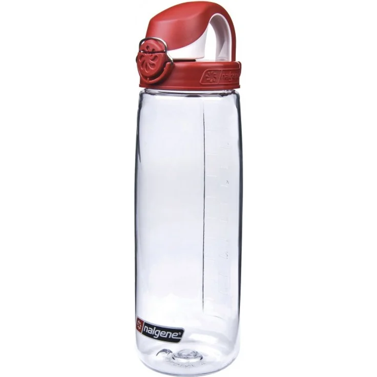 Nalgene Trink und Kunststoffflasche Everyday OTF, 0.65 Liter, Transparent-Red, 5565-1024 - Preisvergleich – Bild 1