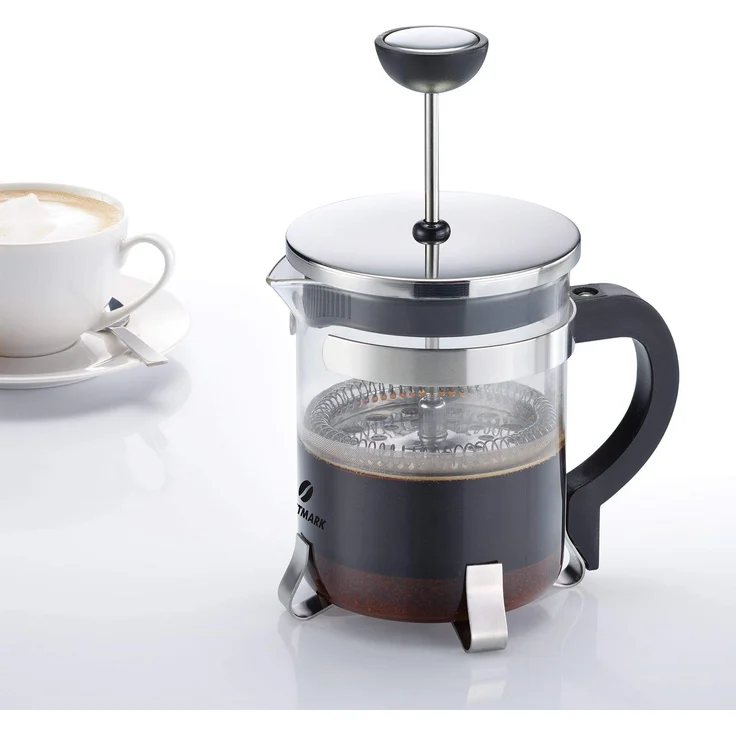 Westmark Kaffeebereiter French Press, 500 ml, Glas-Rostfreier Edelstahl, Brasilia, Silber-Schwarz, 24702260 – Bild 1