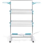 EASYmaxx Wäscheständer elektrisch weiß/türkis