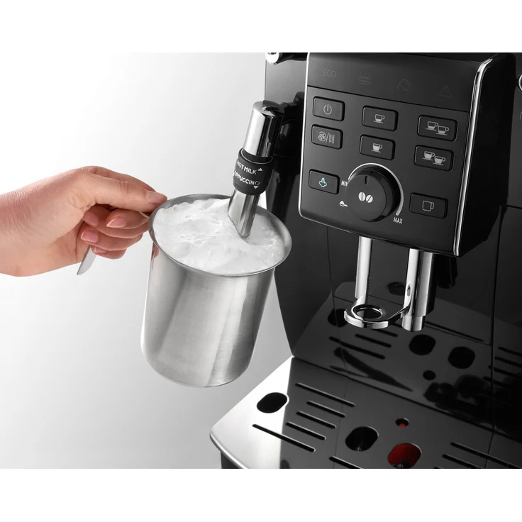 De'Longhi ECAM 25.120.B Kaffeevollautomat mit Profi-Milchaufschäumdüse für Cappuccino, mit Espresso- und Kaffee Direktwahltasten und Drehregler, 2-Tassen-Funktion, Großer 1,8 Liter Wassertank, schwarz – Bild 7
