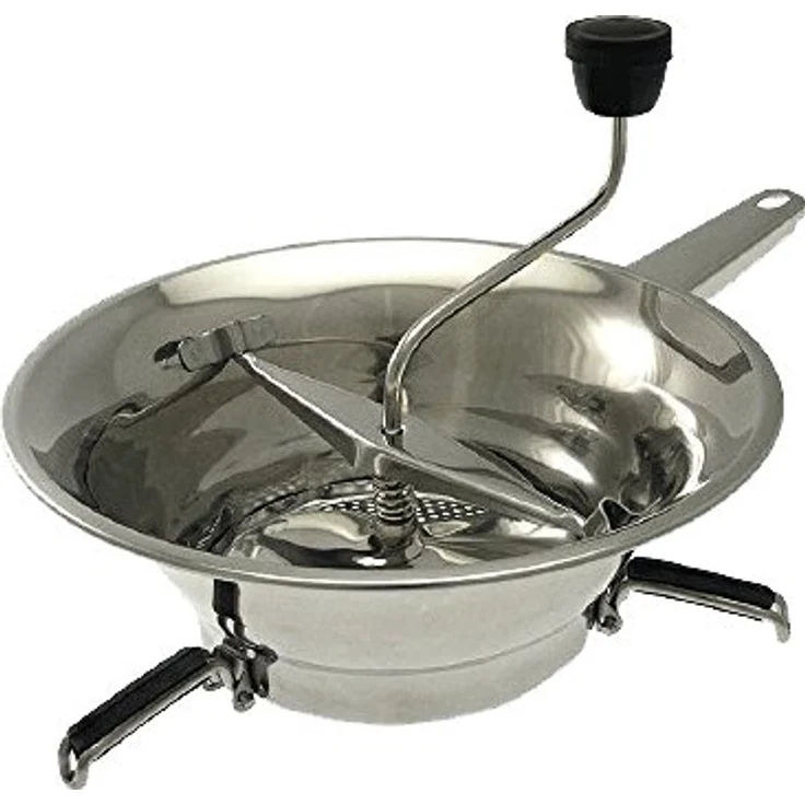 IBILI Passiergerät-Set Clasica mit 3 Scheiben 24 cm, Edelstahl, Silber, 24 x 9 x 9 cm, 4-Einheiten