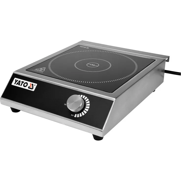 YATO Profi Induktionskochplatte 3500 Watt mit Drehknopf YG-04700 Kochfeld