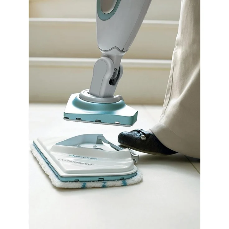 Black + Decker FSM1616-QS 2in1 Dampfbesen (1.600W, für hygienische, gründliche Sauberkeit, mit herausnehmbarem Delta-Fuß, einfache Bedienbarkeit, inkl. 2 Pads) – Bild 5