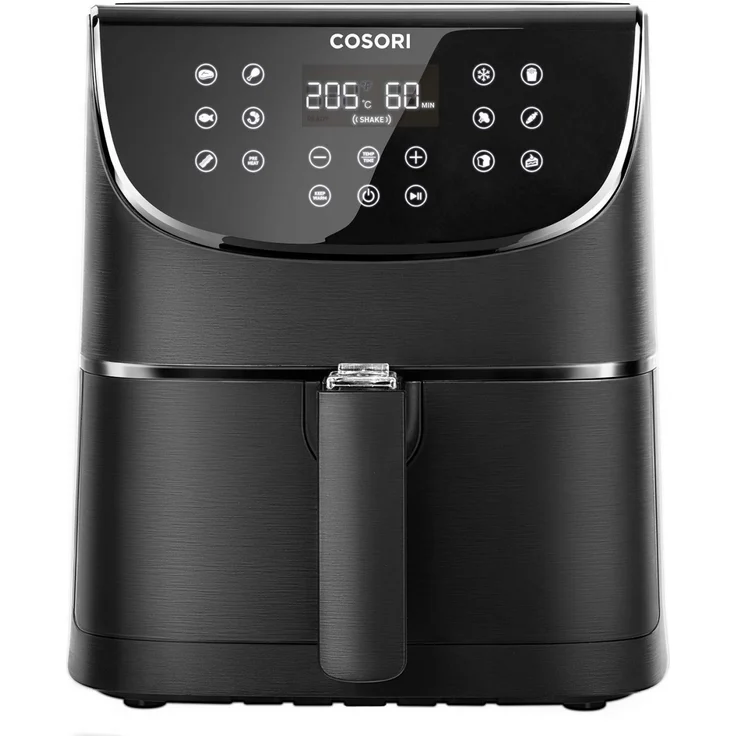 COSORI CP137-AF-RXB Heißluftfritteuse, Air Fryer, 3,5L Fassungsvermögen, 1500W, 11 voreingestellte Programme, LED Display, Warmhaltefunktion, Kunststoff, schwarz – Bild 1