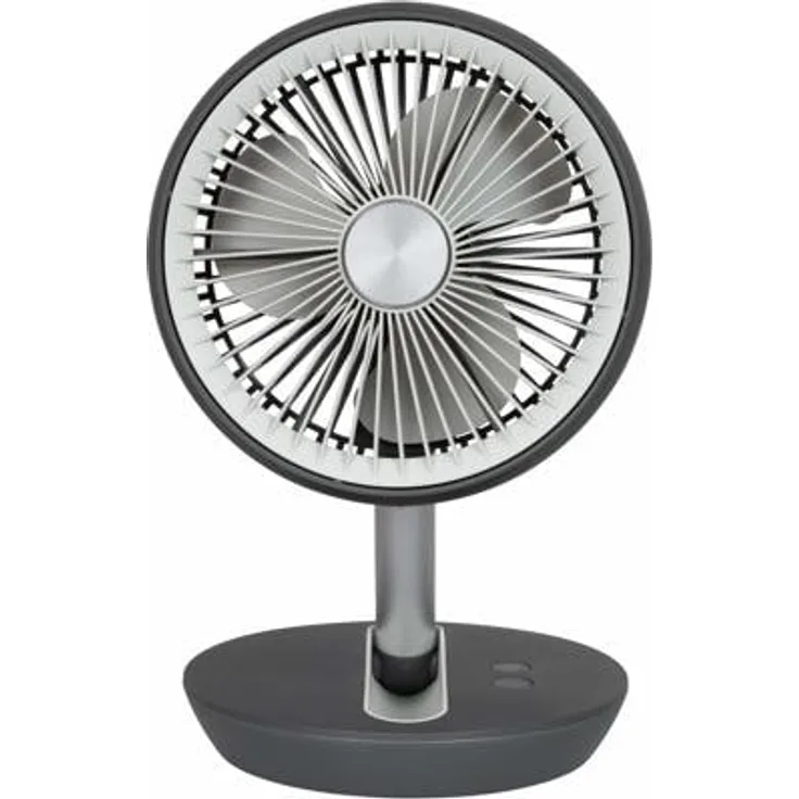 Eurom Vento cordless foldable Tischventilator, 5W, kompakter, kabellos, zusammenklappbar, grau (384642)