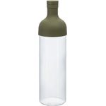 Hario Filter Bottle, Fib-75-OG, Kunststoff und Glas, olivgrün, 750 ml, 10 x 10 x 25 cm