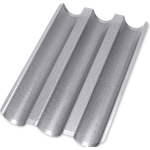 Städter Backform, Metall, Silber, 37 x 24 x 2, 5 cm