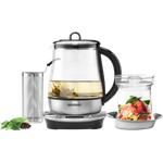 Gastroback 42438 Design Tea and More Advanced Automatischer Teekocher und Wasserkocher, Multifunktionsgarer 