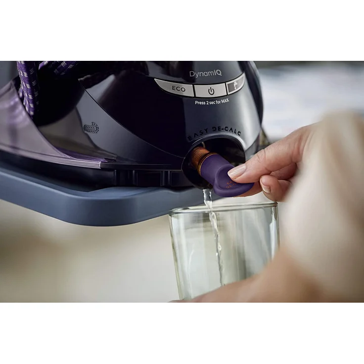 Philips GC9675-80 Dampfbügelstation PerfectCare Elite Plus (2700 W, Optimal Temp, 7,7 bar Dampfdruck, 550 g-Min. Dampfstoß, extrem leicht und leise) violett – Bild 7