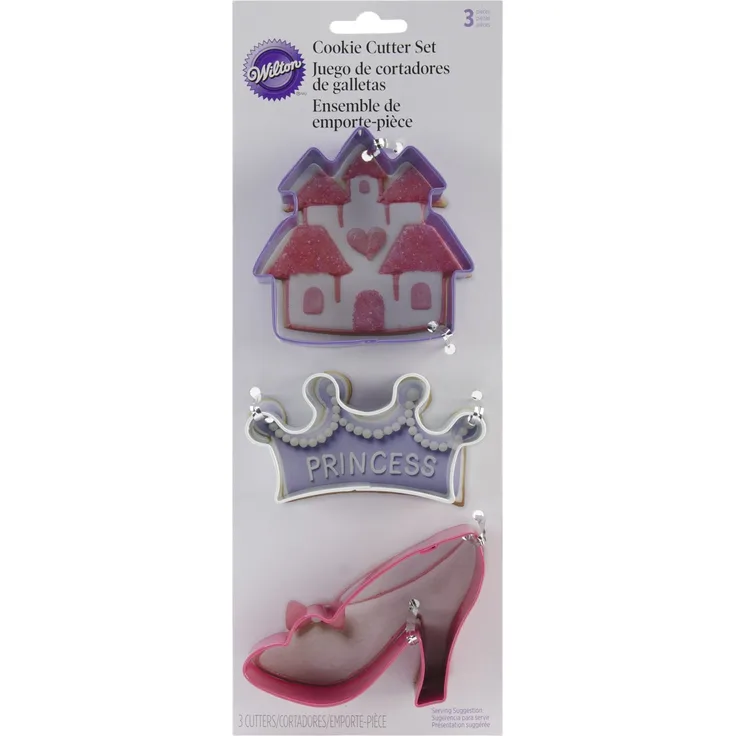 Wilton 2308-0915 Princess Plätzchenausstechformen 3er-Set