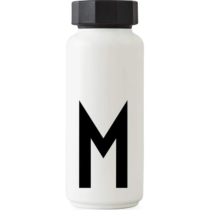 Design Letters Personal thermo bottle A-Z (WEISS, M)
