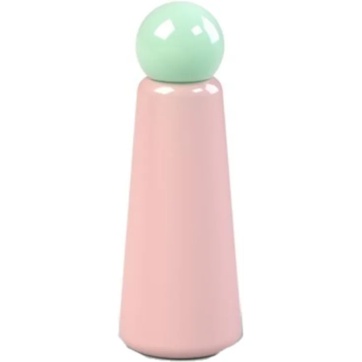 Thermoskanne Skittle 500 ml RVS 8 x 21,8 cm lachsrosa-grün