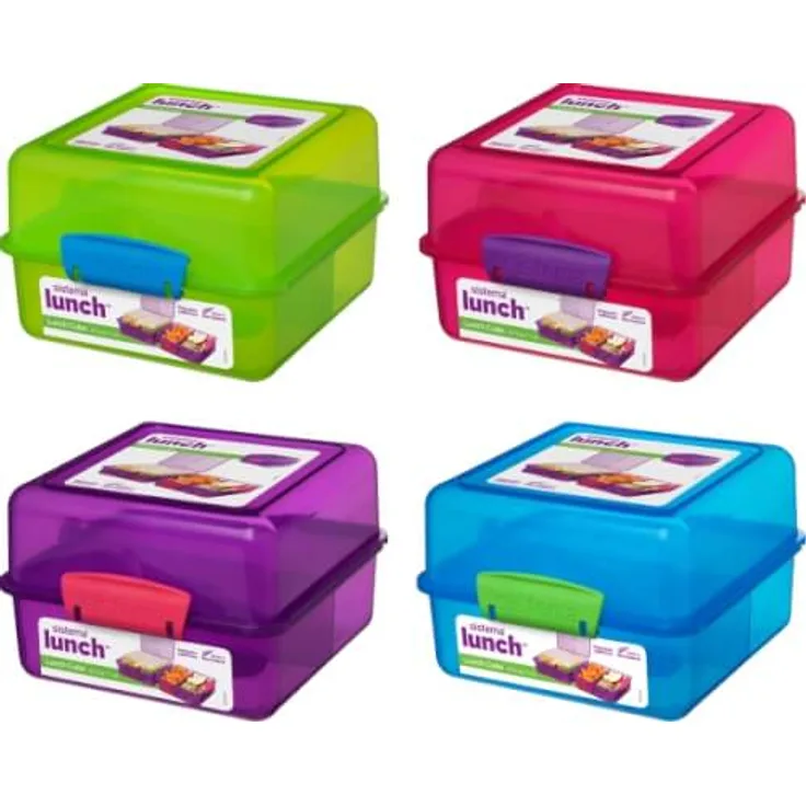 Sistema Lunch Cube 1,4 l, blau, grün, pink, lila