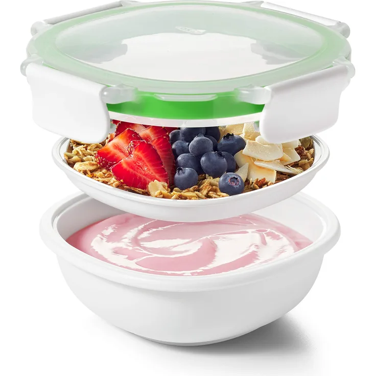 OXO Good Grips Snackbox für unterwegs, BPA frei, Spülmaschinenfest