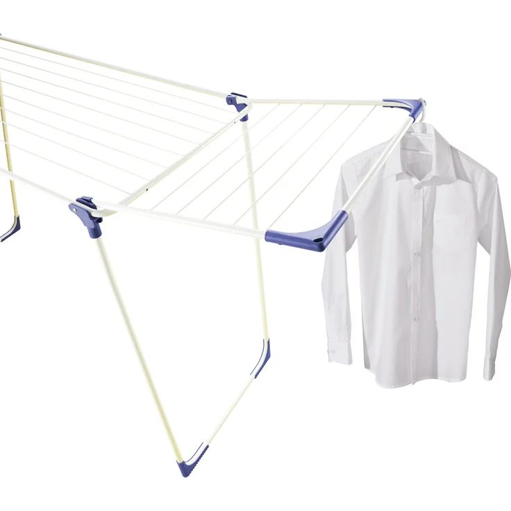 Leifheit Standtrockner Classic 180 Solid standfester Wäscheständer, 18m Trockenlänge für 2 Waschmaschinenladungen, für drinnen und draußen, mit Flügeln für lange Wäsche, platzsparender Wäschetrockner – Bild 2