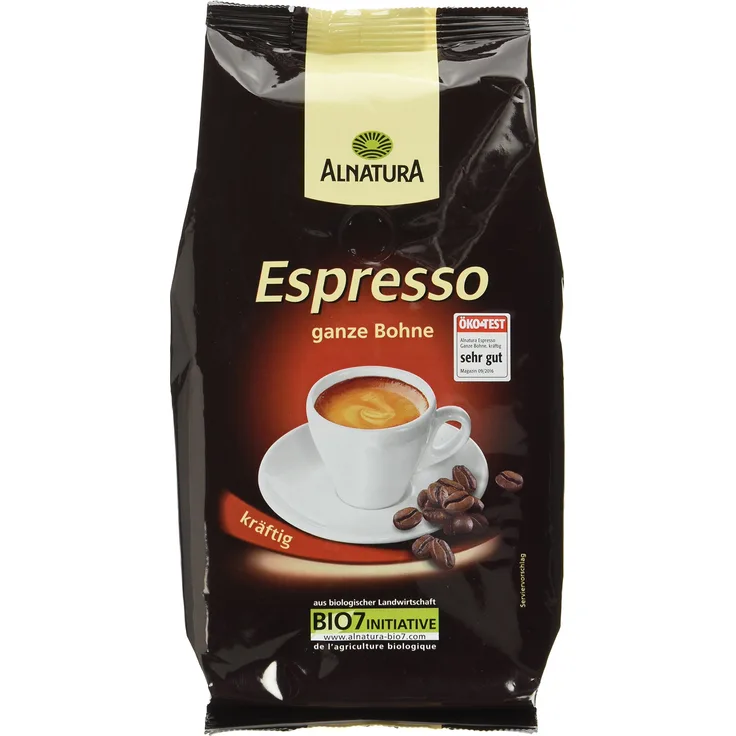 Alnatura Bio Espresso, ganze Bohne, 500 g