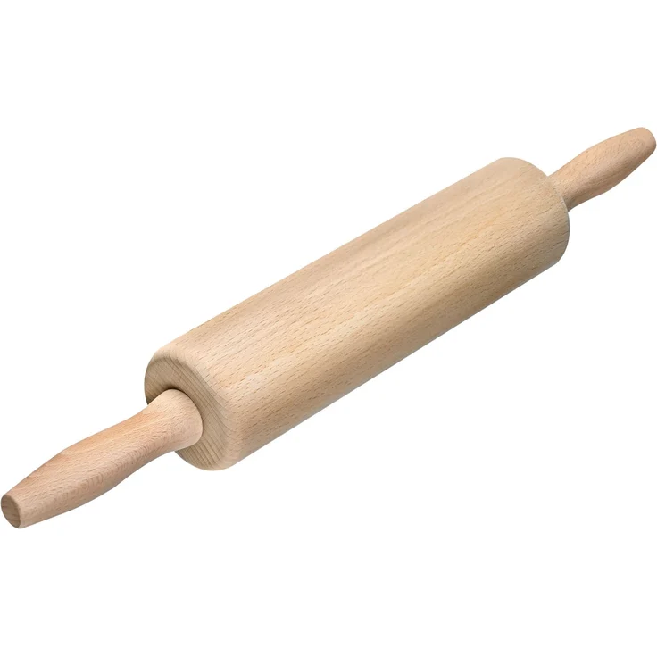 Westmark Nudelholz-Teigroller, Buchenholz, Länge: 46 cm, Durchmesser: 6,4 cm, Hellbraun, 30012270 – Bild 1