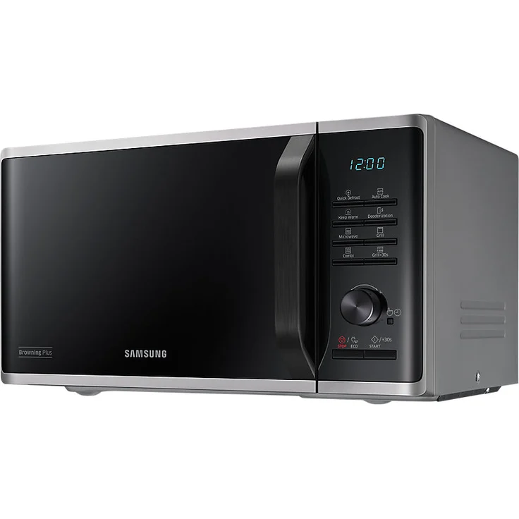 Samsung MG23K3515AS Kombi-Mikrowelle mit Grill, Standgerät, 23 Liter Garraum, 800 Watt, silber, schwarz – Bild 3
