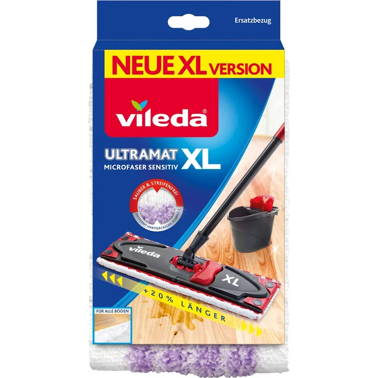 Vileda UltraMat XL Sensitive Ersatzbezug, Einzelpack
