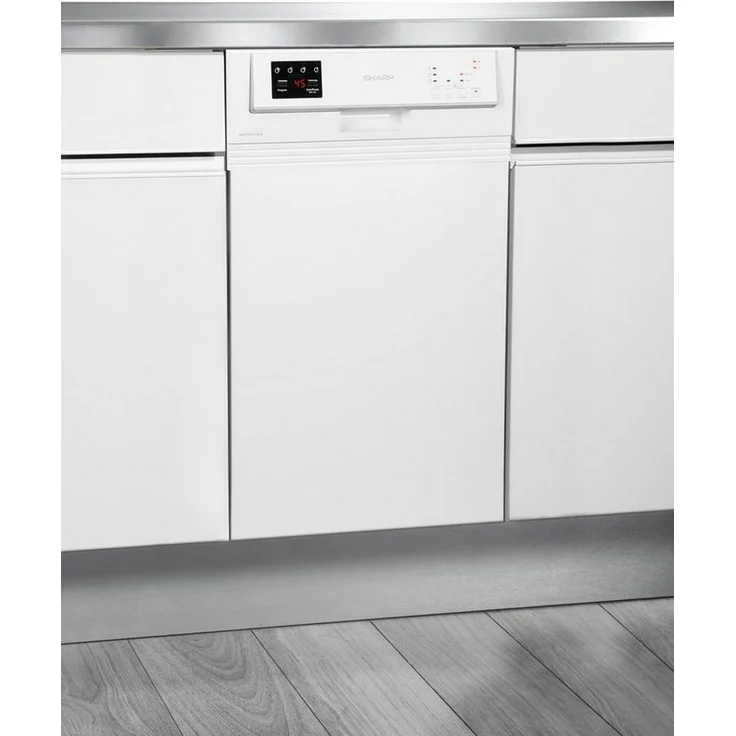 Sharp QW-HS12S47EW-DE, Geschirrspüler, E, Geräuschemissionsklasse C, Geräuschemissionen 47 Dezibel – Bild 3