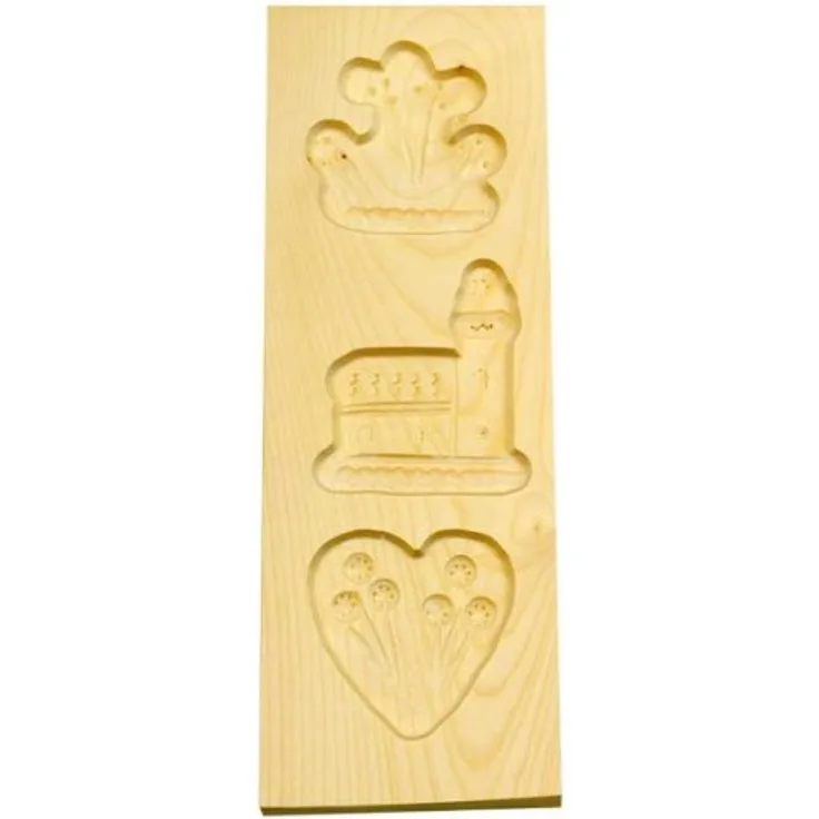Städter 842045 Spekulatiusmodel Backform, Holz, braun, 25 x 9 x 3 cm,