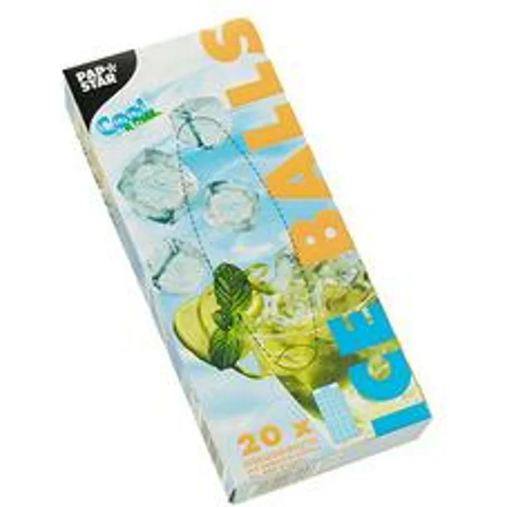 PAPSTAR Eiskugelbeutel mit Selbstverschluss aus LDPE-Folie, Stärke: 25 my, für die Zubereitung von Eiskugeln, leichte Entnahme durch easy release-Funktion beinhaltet: 20 Beutel für je 24 Eiskugeln 10701 