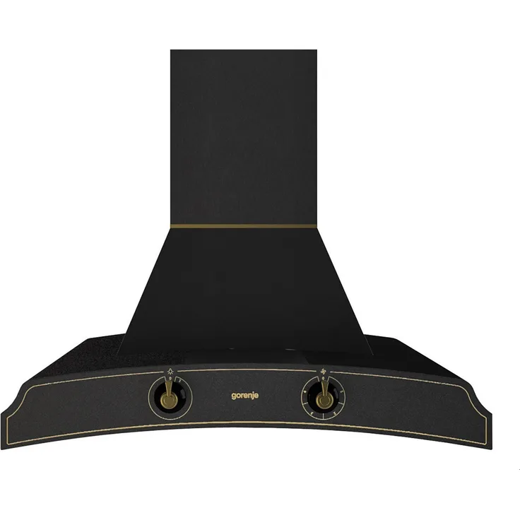 Gorenje Classico DK63MCLB, Motorhaube, Esse, Breite: 60 cm, Tiefe: 50 cm, Absaugung und Rückführung (mit zusätzlichem Rückführungsset), Matt Black