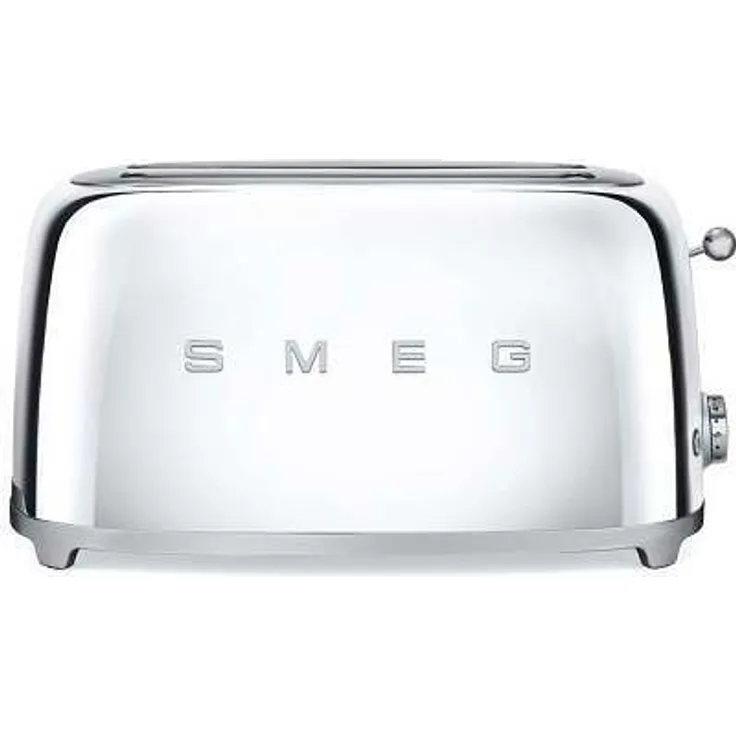 Smeg TSF02SSEU 4-Scheiben-Toaster, 1500W, 6 Bräunungsstufen, chrom