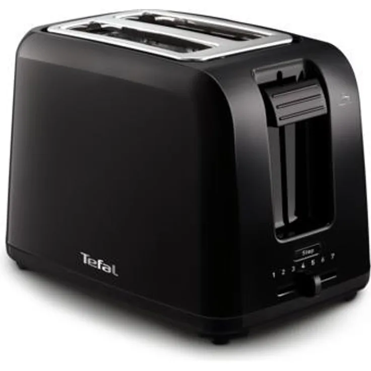 Tefal TT1A18 Toaster 2 Scheiben, schwarz, Edelstahl, 800 W