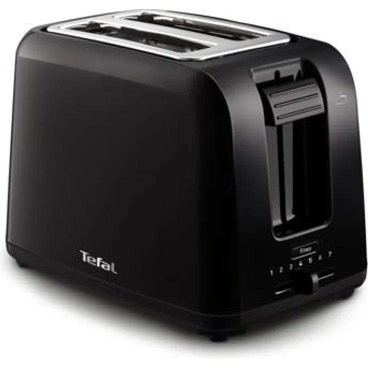 Tefal TT1A18 Toaster 2 Scheiben, schwarz, Edelstahl, 800 W