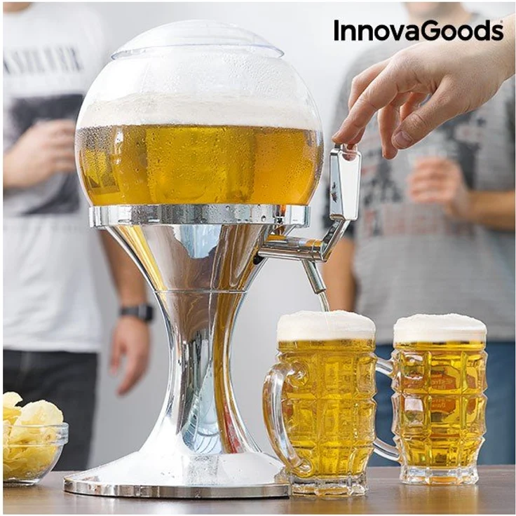 InnovaGoods Ball Kältemittel-Spender, PMMA, Silber, 24 x 24 x 42 cm
