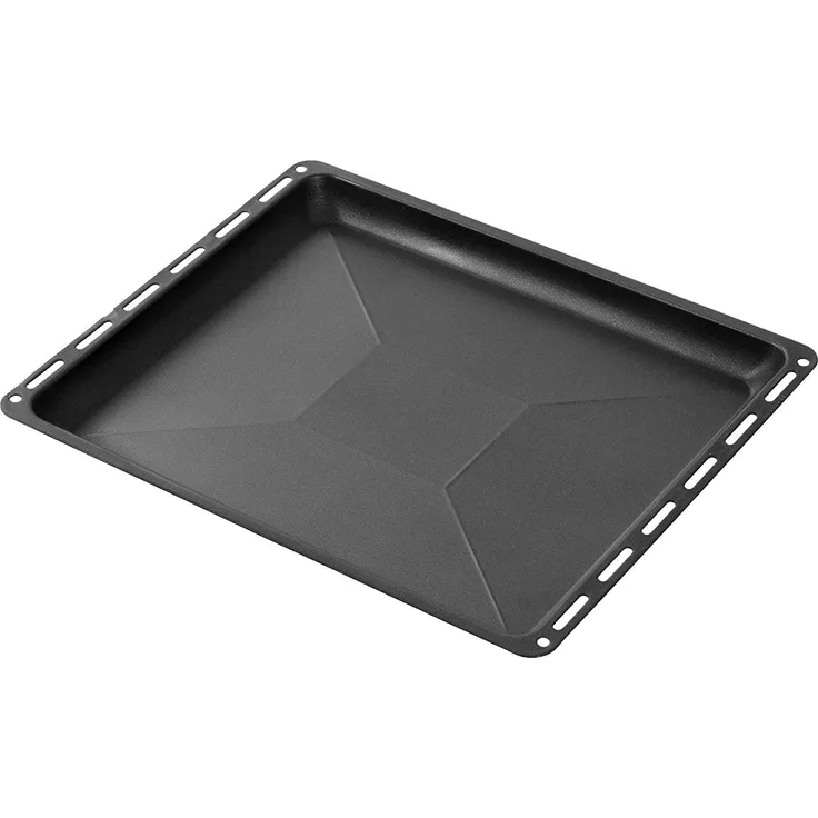 Komfortec ICQN, Backblech 465 x 375 x 30 mm, 2er Set mit 2 Backbleche für Backofen, Emailliert, Fettpfanne, 46,5 x 37,5 cm, Bosch Siemens Constructa Profilo Backofen| 675876 und 662999